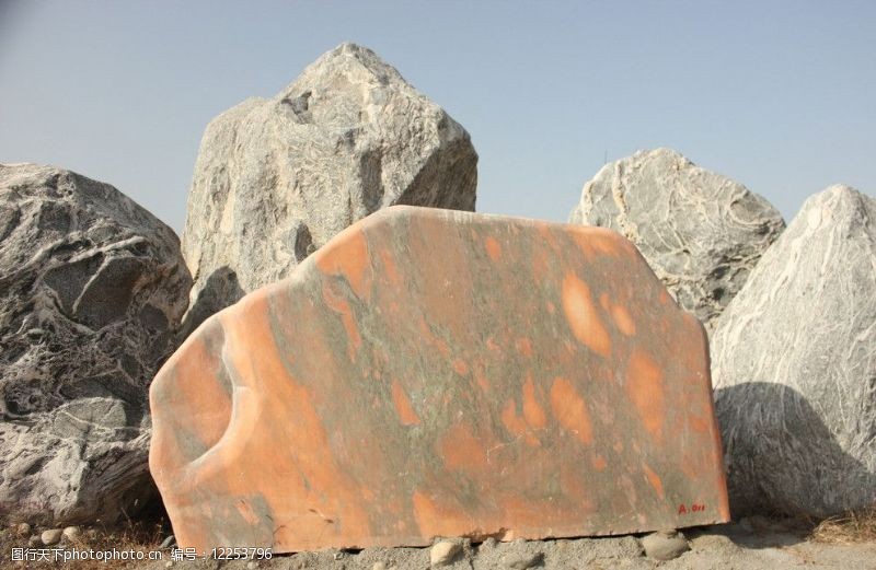 景觀石晚霞石圖片素材