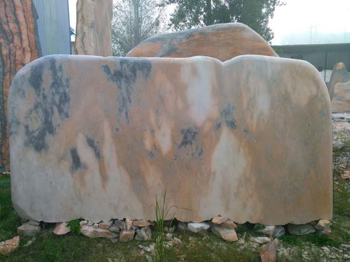 景觀石自然石頭 晚霞紅景觀石的比重