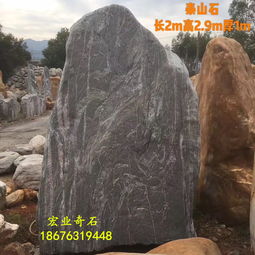 【高約2.9米泰山石大型園林景觀石宏業泰山石批發廣東泰山石市場】-