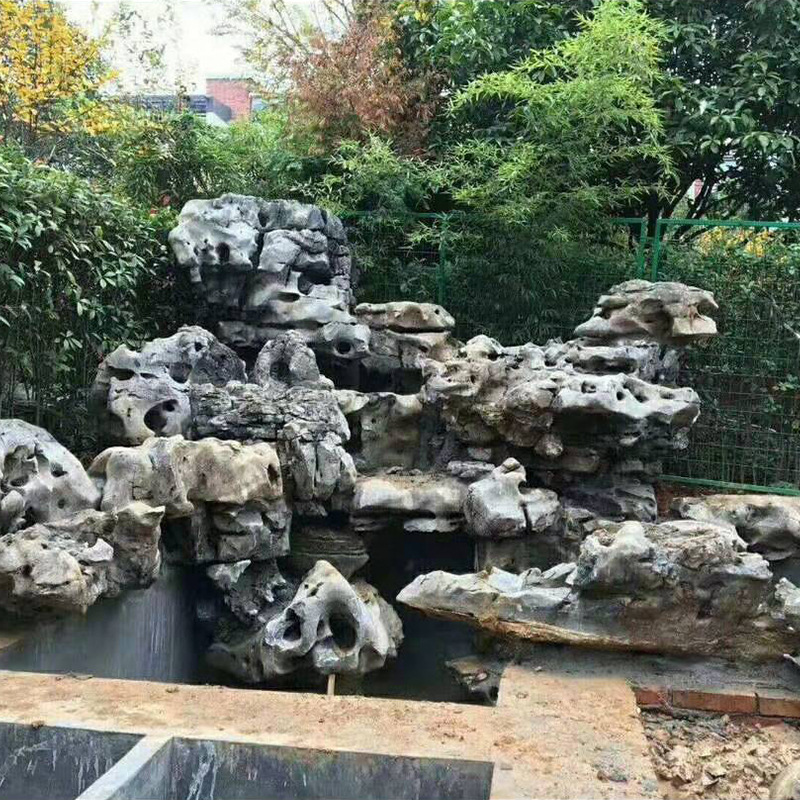 批發園林景觀石 太湖石假山園林駁岸石窟窿石草坪點綴景觀石 刻字